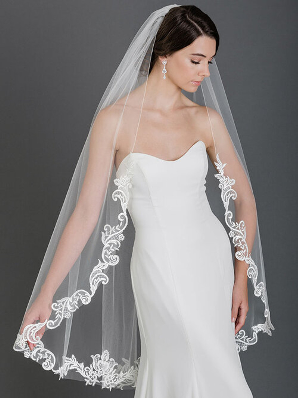 Bel Aire Bridal Veils V7582 - Knee ...